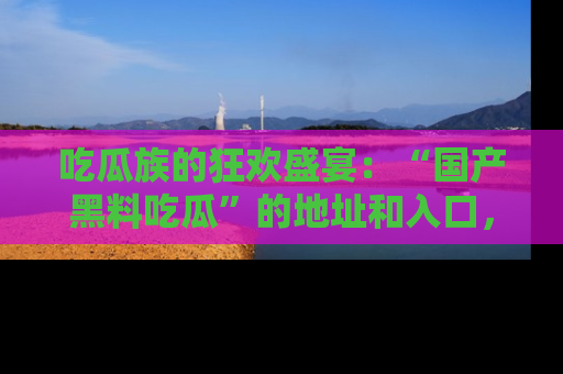 吃瓜族的狂欢盛宴：“国产黑料吃瓜”的地址和入口，让你尽情享受流行文化！