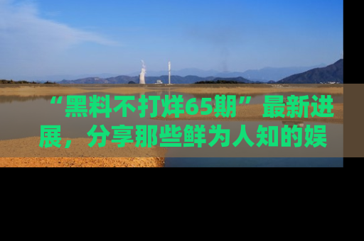 “黑料不打烊65期”最新进展，分享那些鲜为人知的娱乐八卦