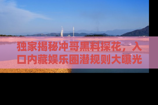 独家揭秘冲哥黑料探花，入口内藏娱乐圈潜规则大曝光