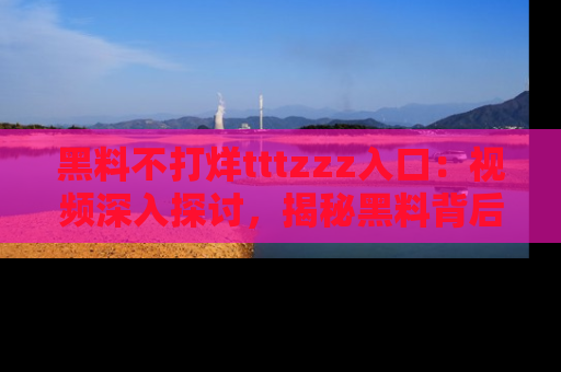 黑料不打烊tttzzz入口：视频深入探讨，揭秘黑料背后的人和事