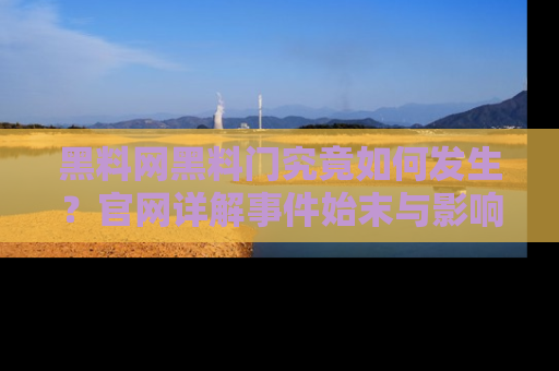 黑料网黑料门究竟如何发生？官网详解事件始末与影响