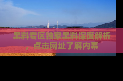 黑料专区独家黑料深度解析，点击网址了解内幕