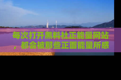 每次打开黑料社正能量网站，都会被那些正面能量所感染，一起加入不打烊的快乐吧！