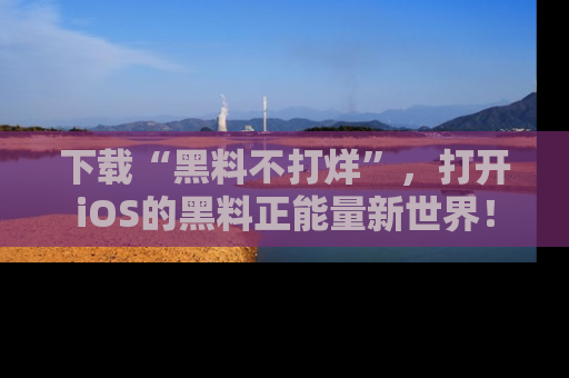 下载“黑料不打烊”,打开iOS的黑料正能量新世界!